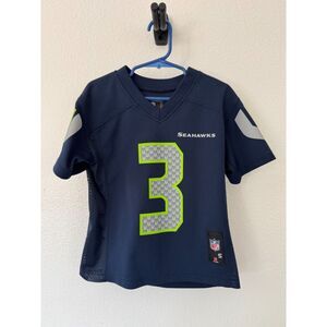 NFL Seattle Seahawks #3 Russell Wilson Kids Small (4) Football Jersey
